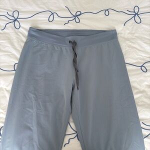 Figs Livingston scrub pants dusty blue medium petite